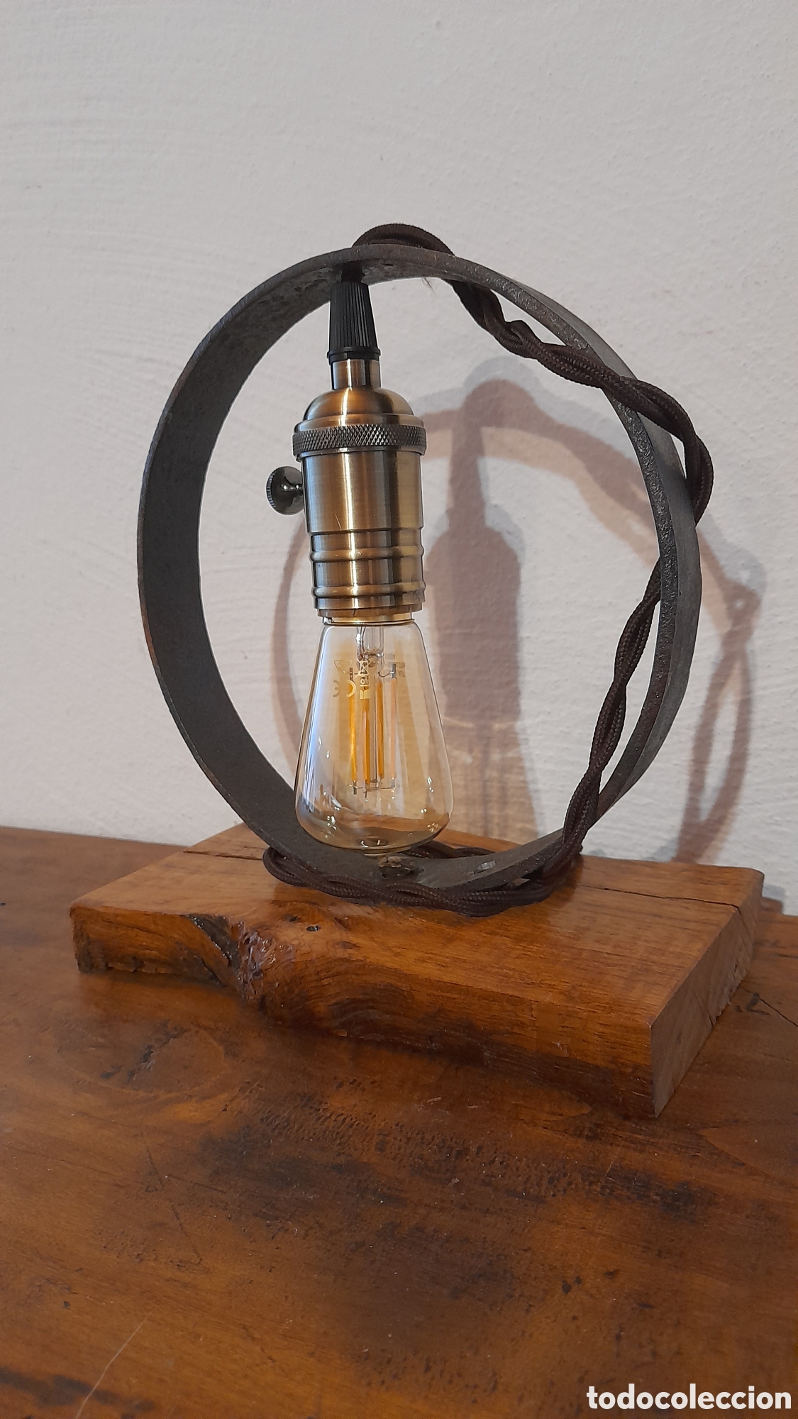 Artesan&iacute;a: Lampada rustica da tavolo - Foto 4