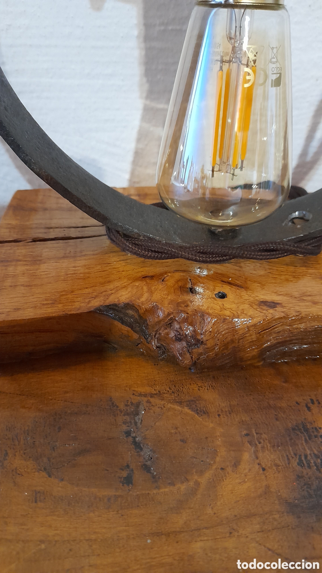 Artesan&iacute;a: Lampada rustica da tavolo - Foto 6