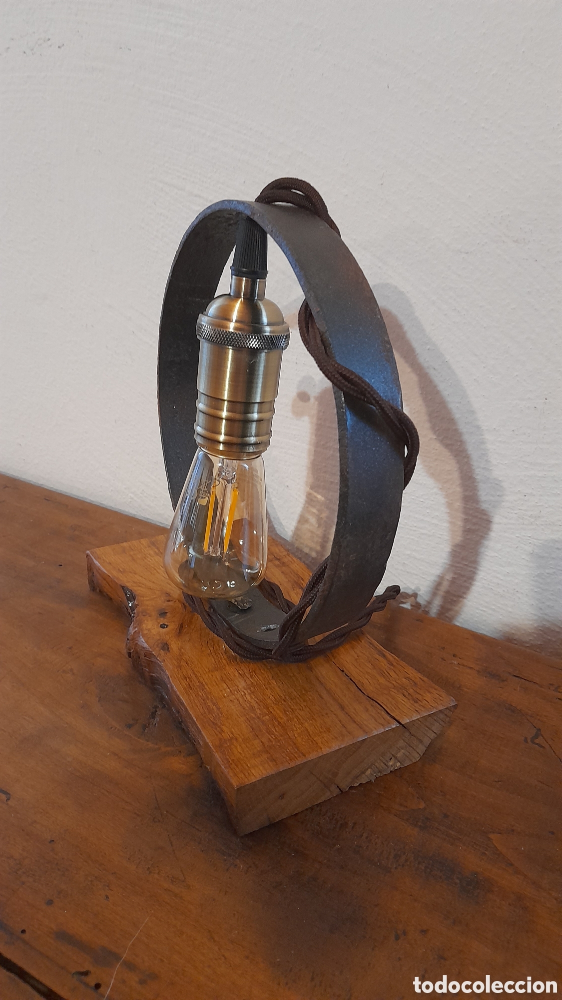 Artesan&iacute;a: Lampada rustica da tavolo - Foto 5