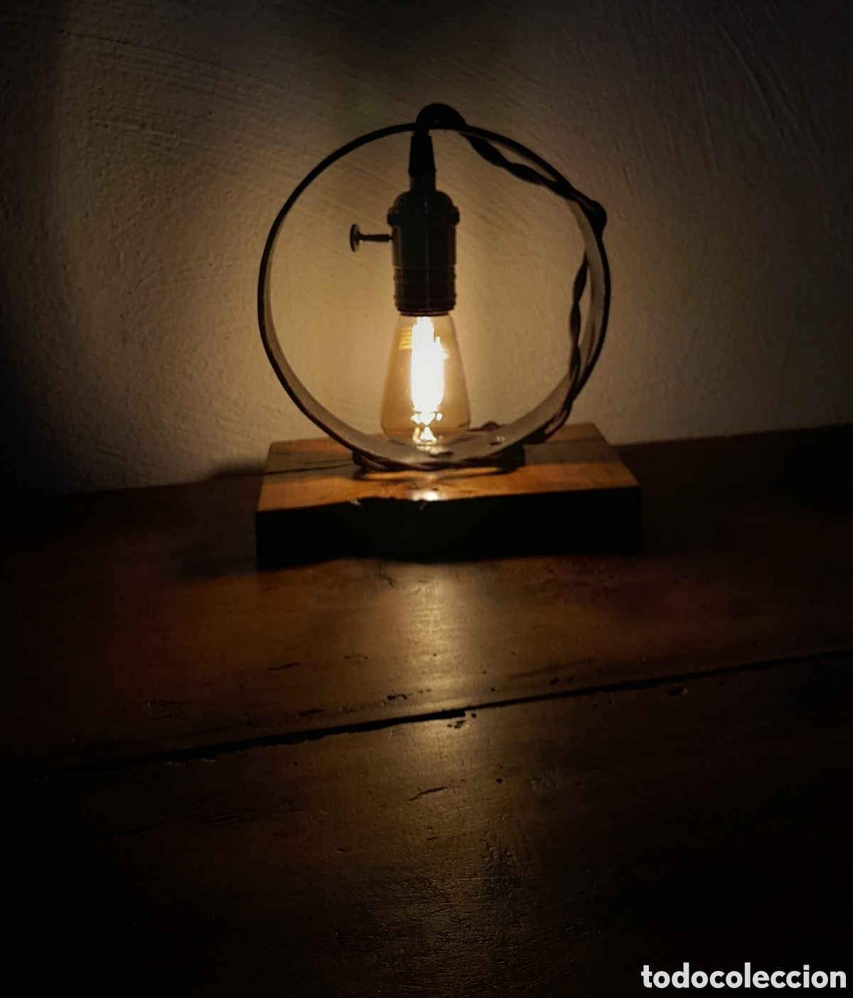 Artesan&iacute;a: Lampada rustica da tavolo - Foto 2