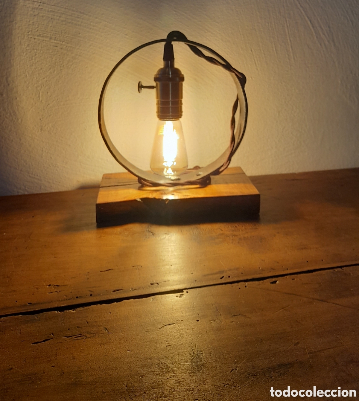 Artesan&iacute;a: Lampada rustica da tavolo - Foto 1