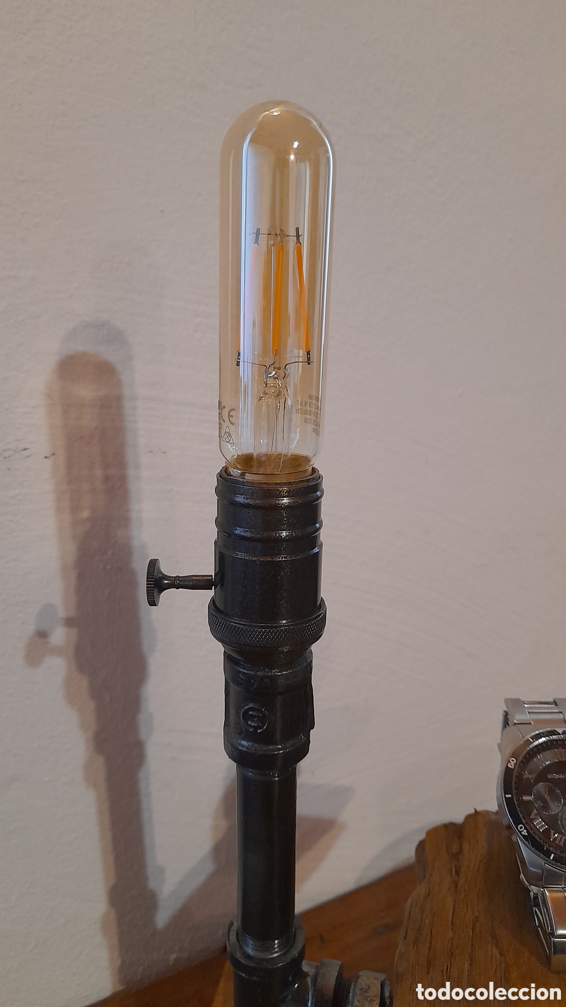 Artesan&iacute;a: Lampada rustica da tavolo - Foto 3