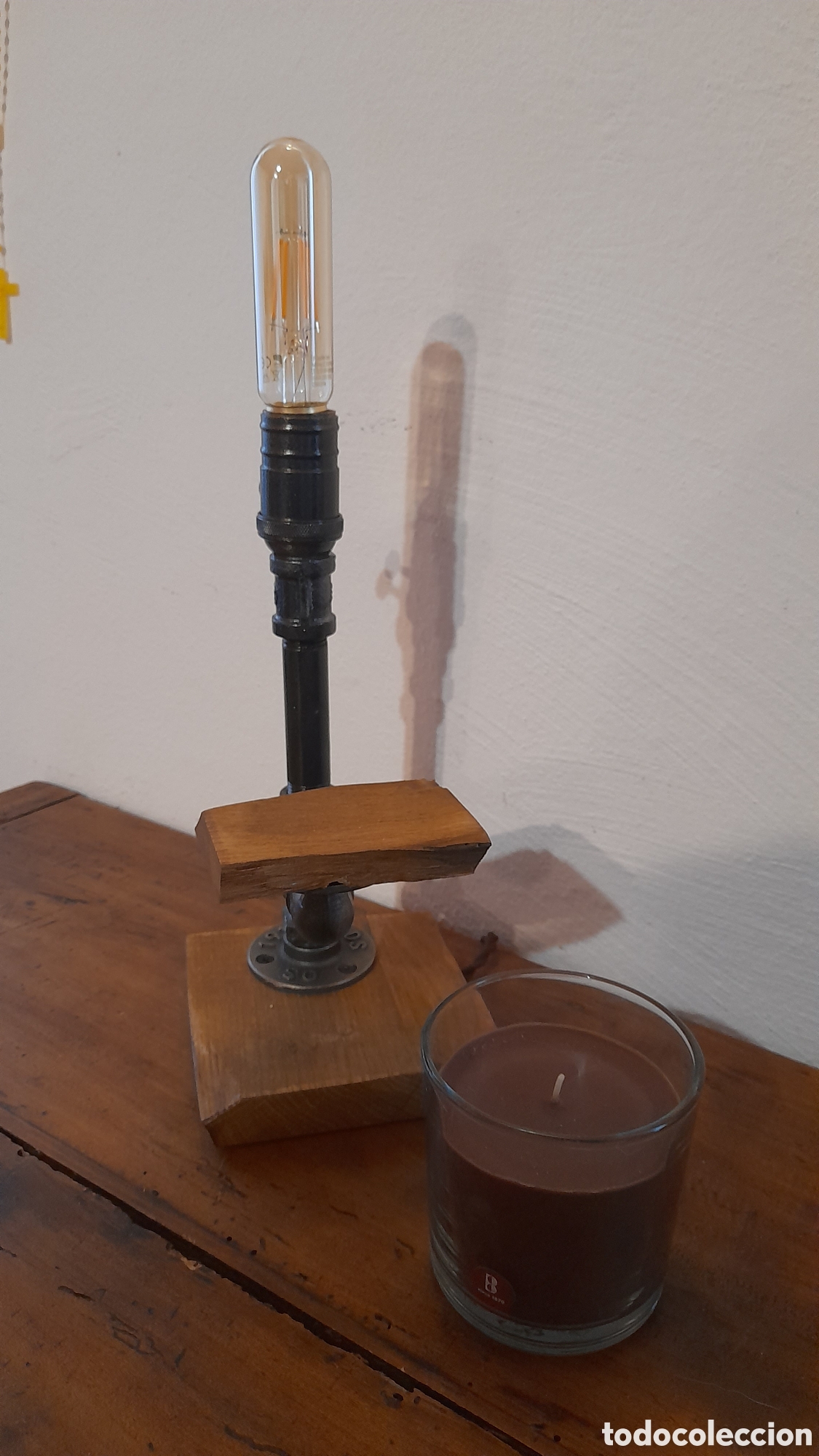 Artesan&iacute;a: Lampada rustica da tavolo - Foto 4