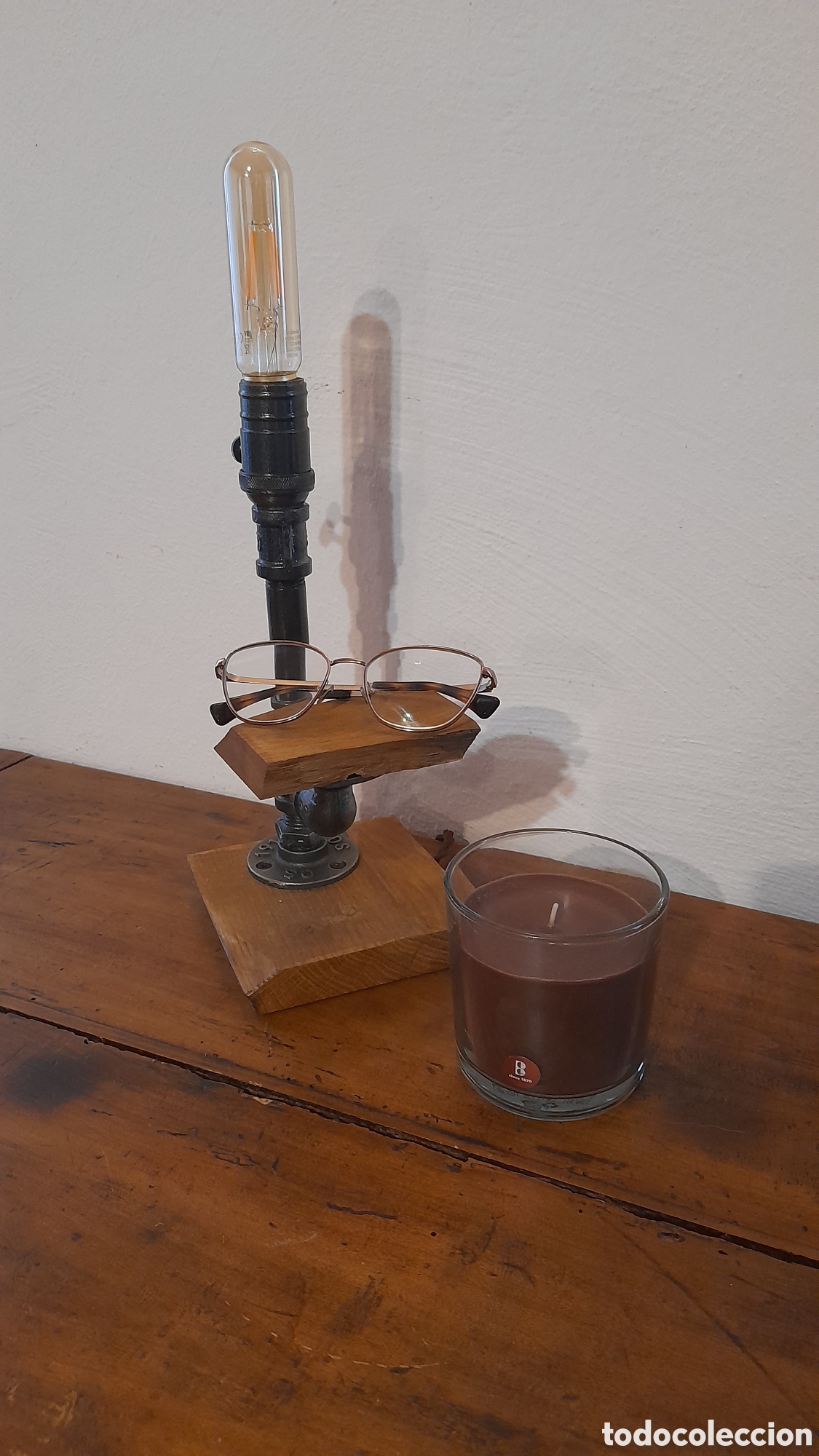 Artesan&iacute;a: Lampada rustica da tavolo - Foto 5