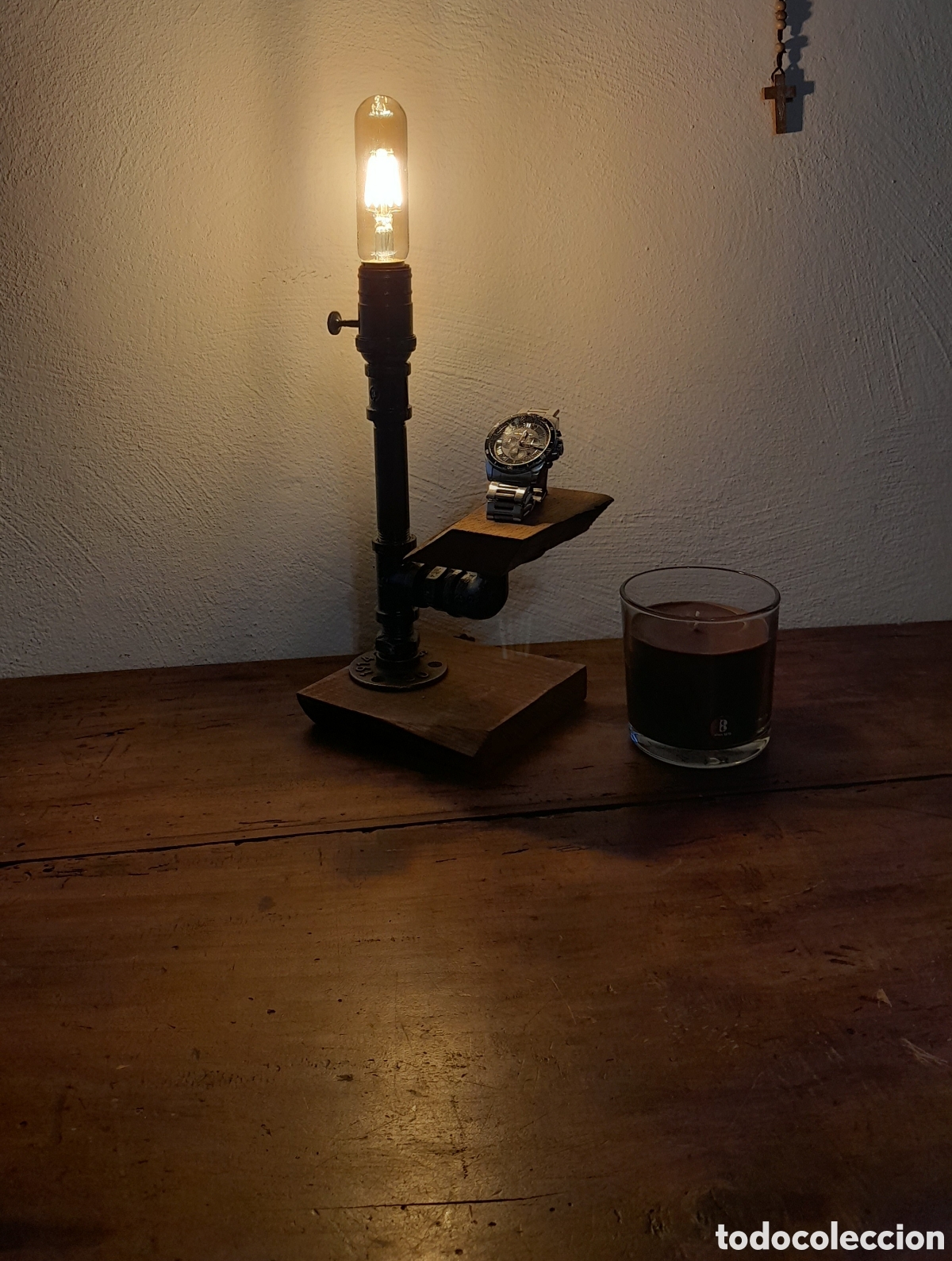 Artesan&iacute;a: Lampada rustica da tavolo - Foto 1