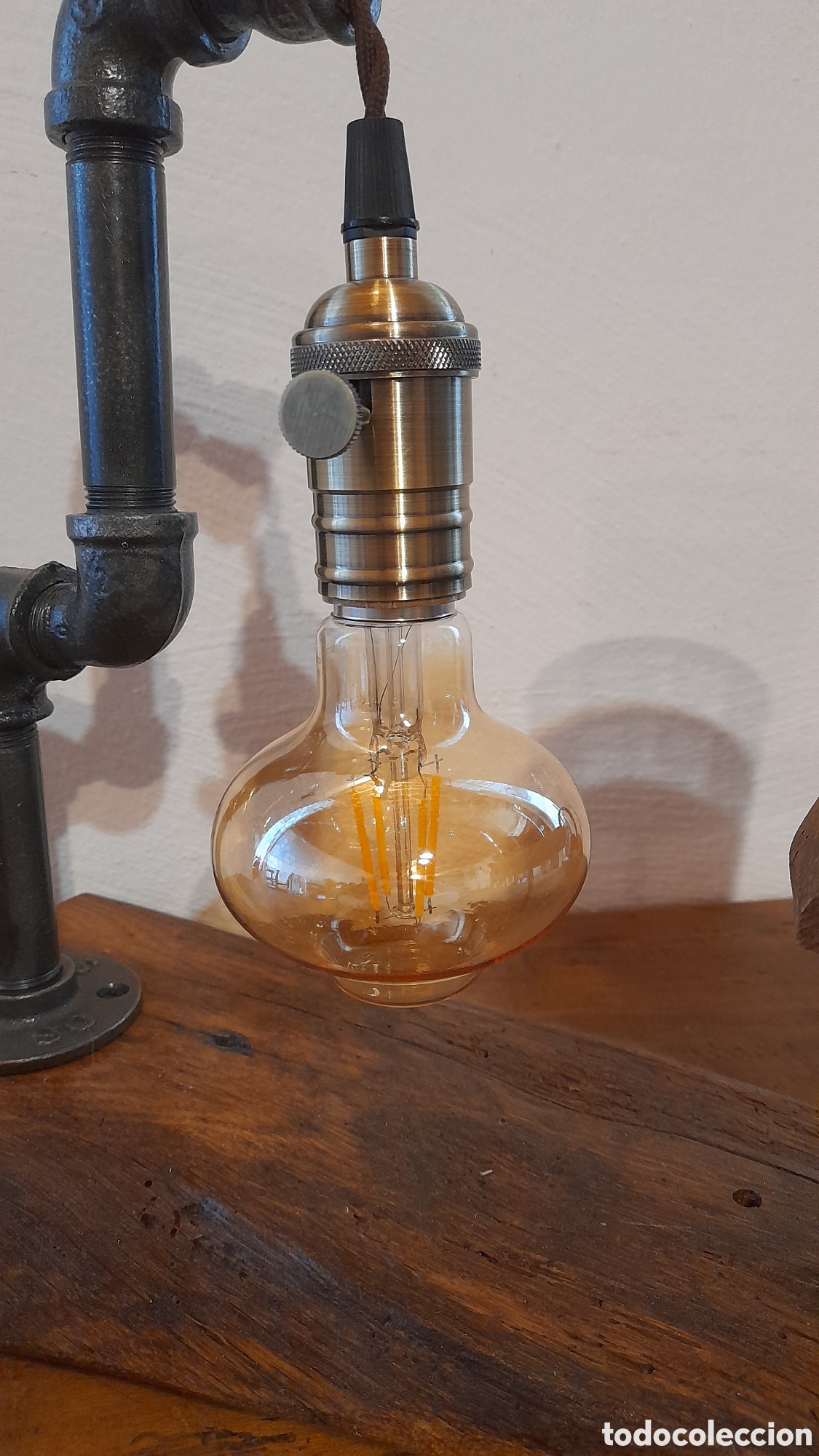 Artesan&iacute;a: Lampada rustica da tavolo - Foto 3