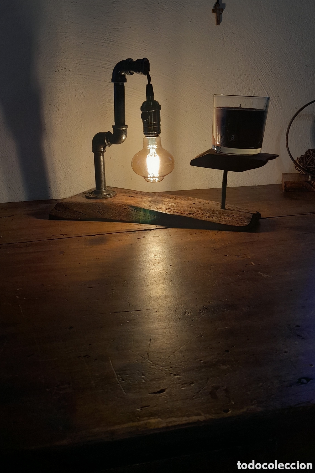 Artesan&iacute;a: Lampada rustica da tavolo - Foto 1