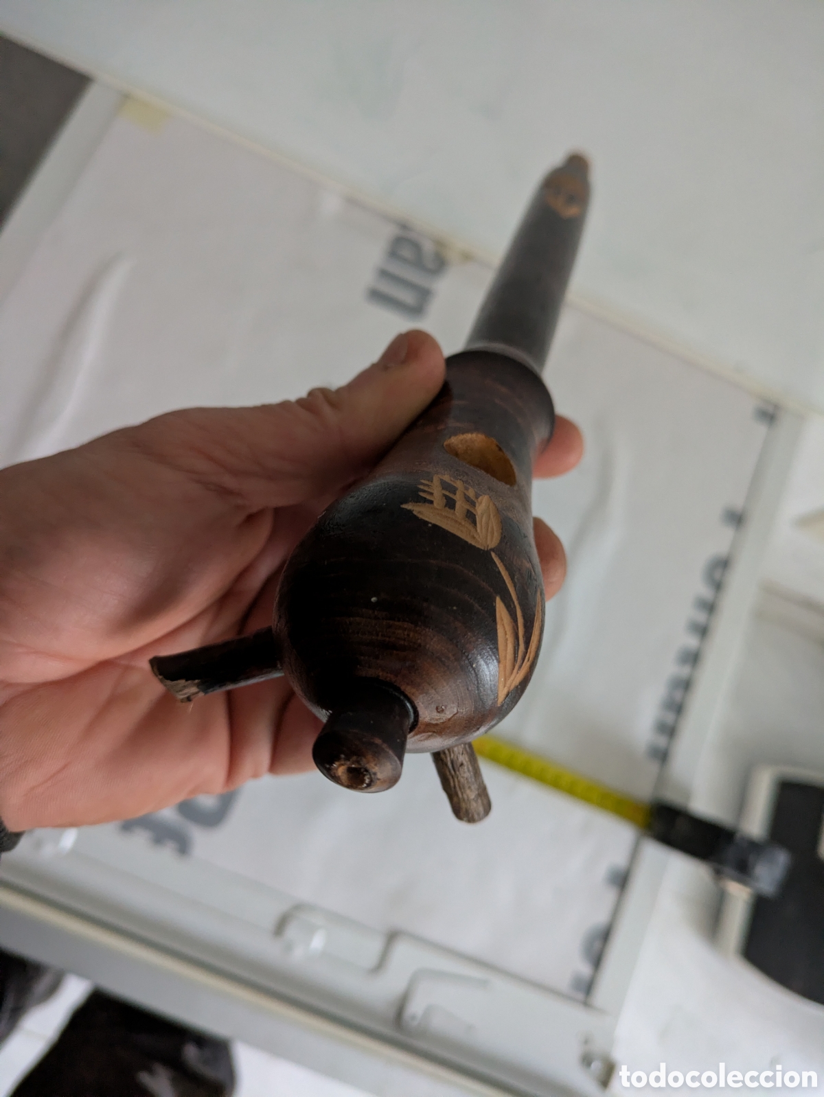 Artesan&iacute;a: Pipa madera tallada sin usa - Foto 5