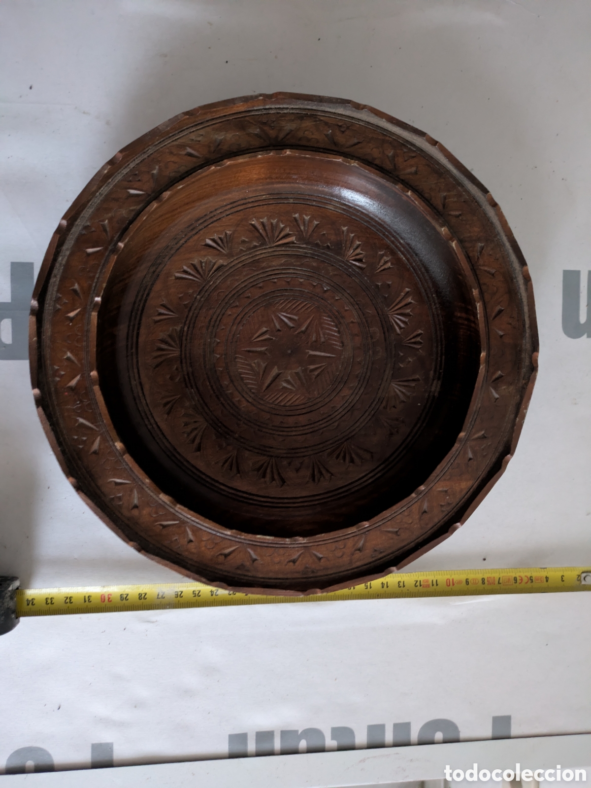 Artesan&iacute;a: Plato madera tallado - Foto 1