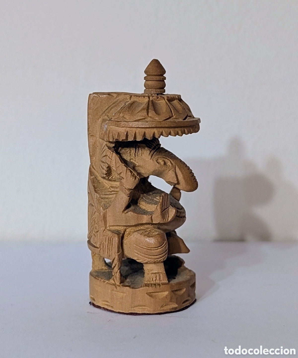Artesan&iacute;a: Elefante de madera tallada de Ganesha - Foto 2