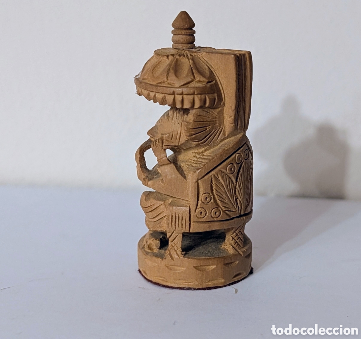 Artesan&iacute;a: Elefante de madera tallada de Ganesha - Foto 5