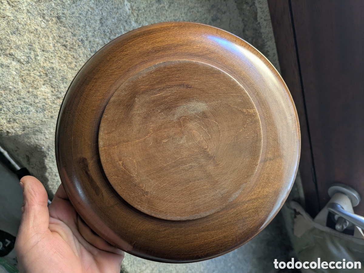 Artesan&iacute;a: Plato madera tallado - Foto 3