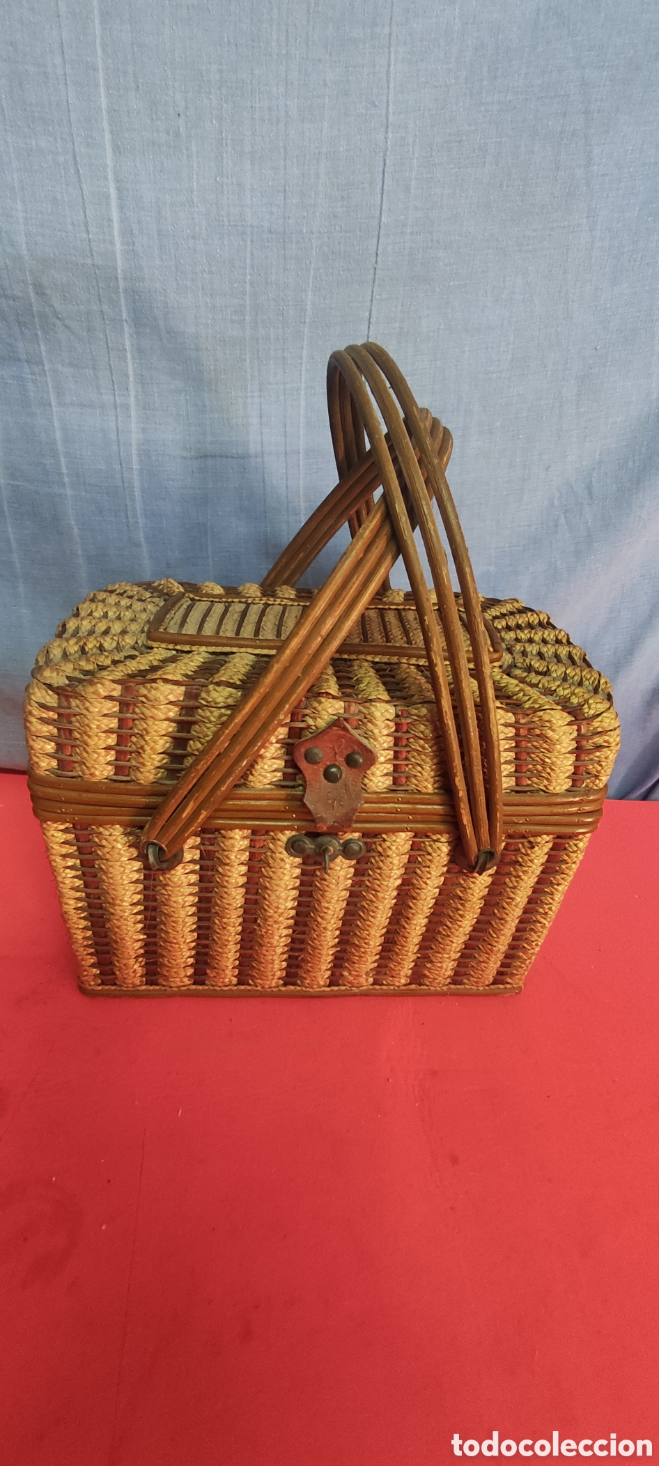 Artesan&iacute;a: Cesta de picnic de mimbre - Foto 2