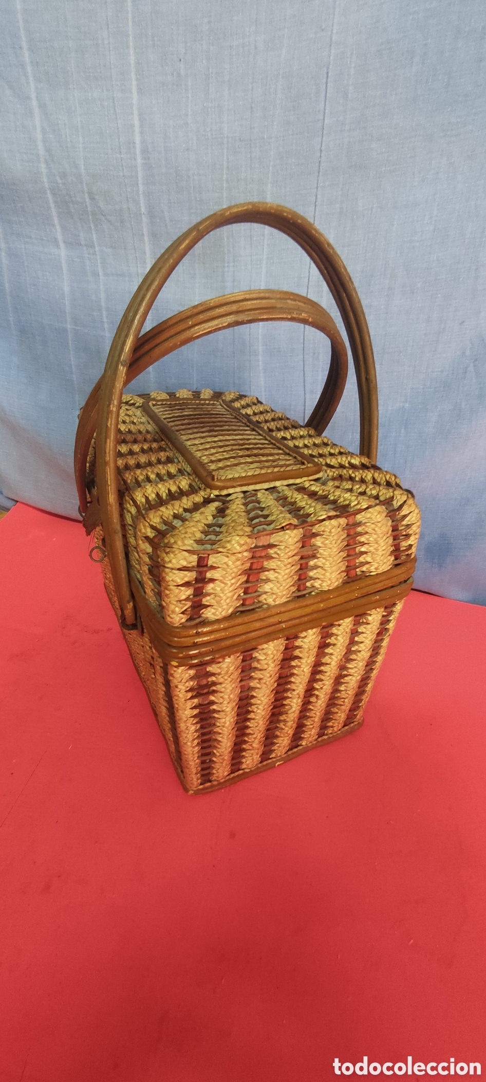 Artesan&iacute;a: Cesta de picnic de mimbre - Foto 3