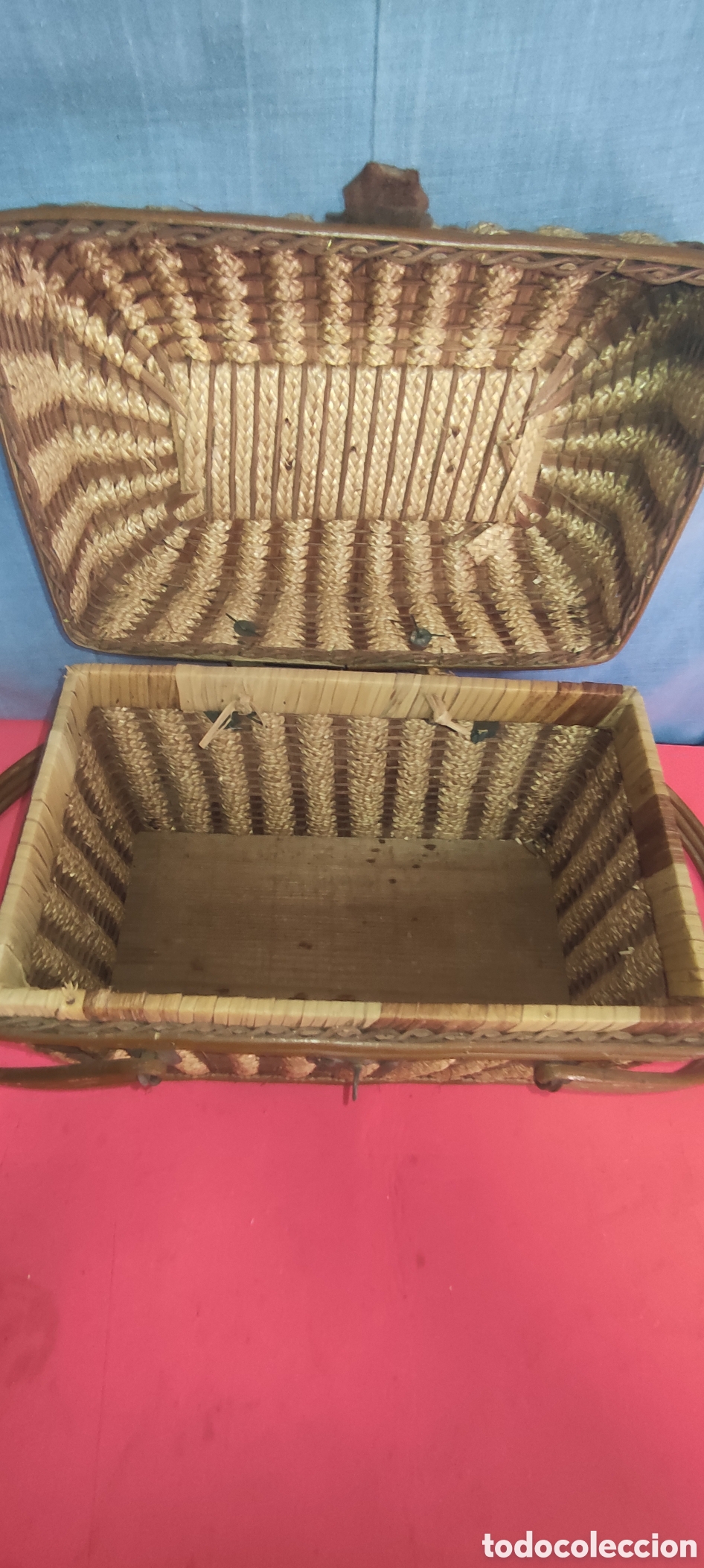 Artesan&iacute;a: Cesta de picnic de mimbre - Foto 6