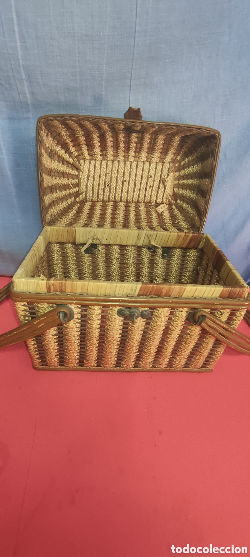 Artesan&iacute;a: Cesta de picnic de mimbre - Foto 7