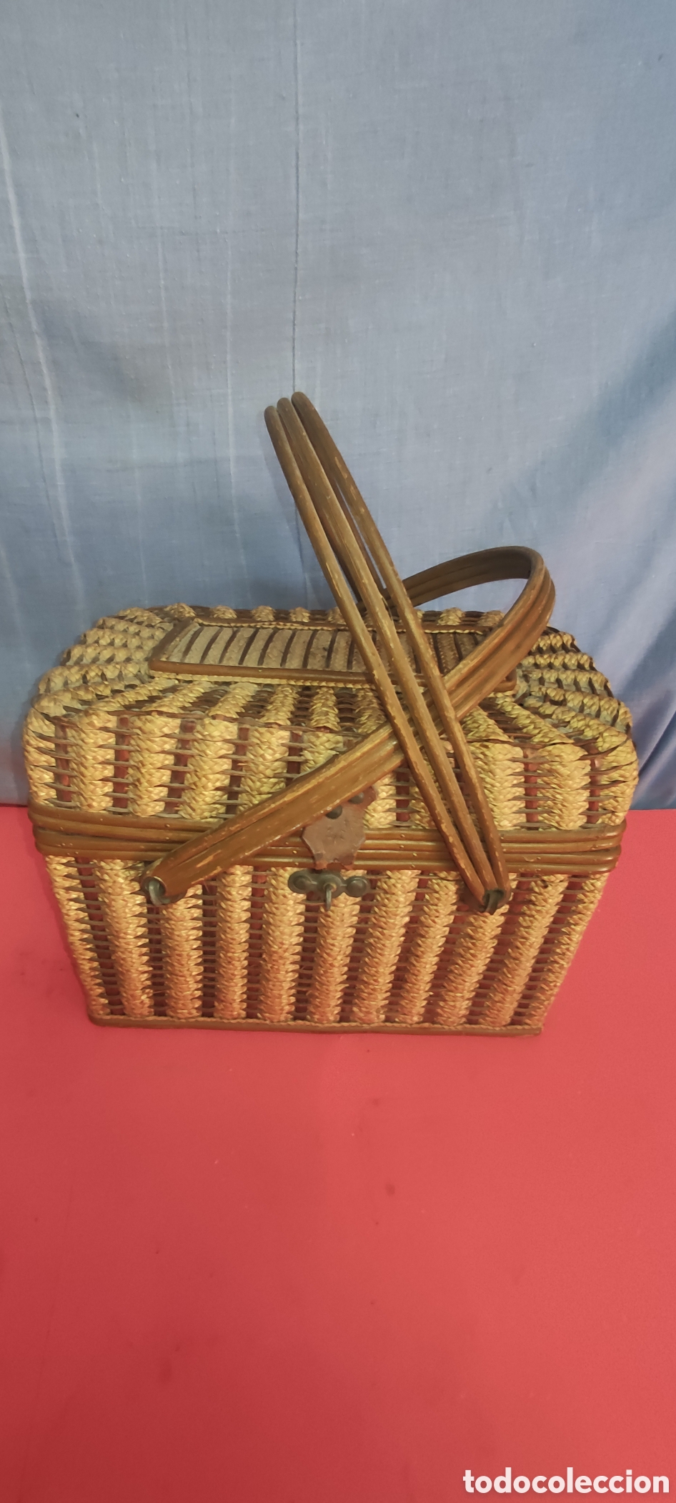 Artesan&iacute;a: Cesta de picnic de mimbre - Foto 8