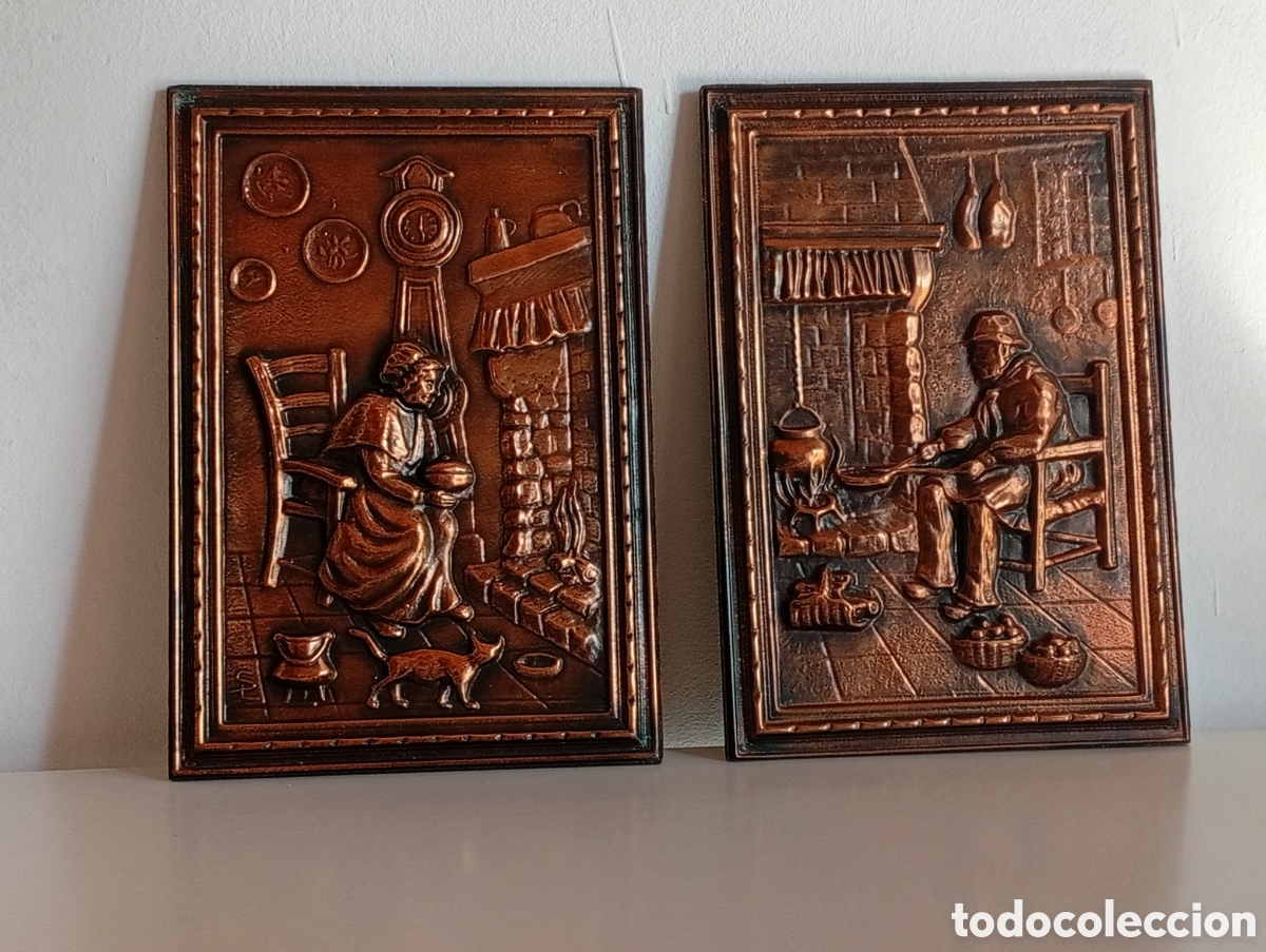 Artesan&iacute;a: Pareja de Cuadro vintage