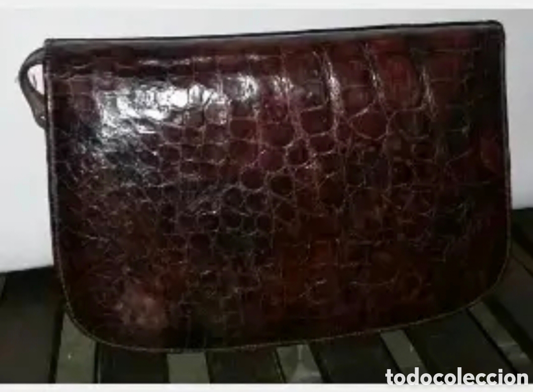 Artesan&iacute;a: Bolso aut&eacute;ntica piel cocodrilo