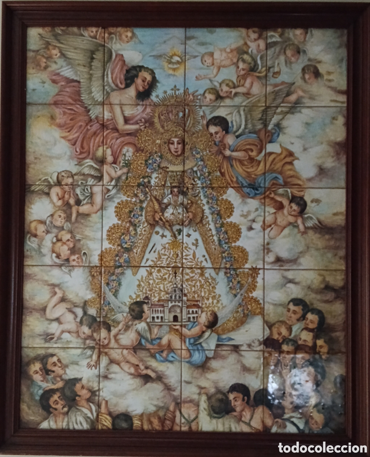 Artesan&iacute;a: Cuadro de cer&aacute;mica realizada a mano de 1 m