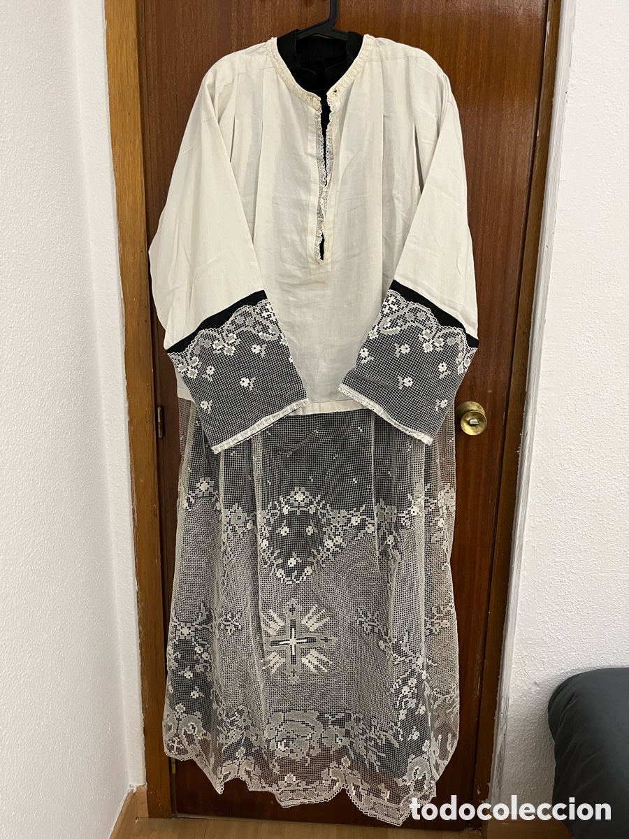 Artesan&iacute;a: Alba de encaje bordado a mano