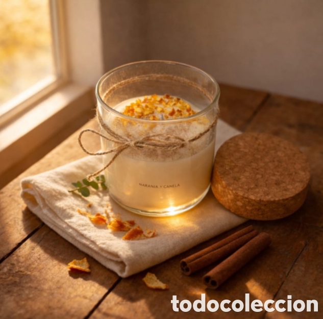 Artesan&iacute;a: Vela aromatica naranja y canela. - Foto 2