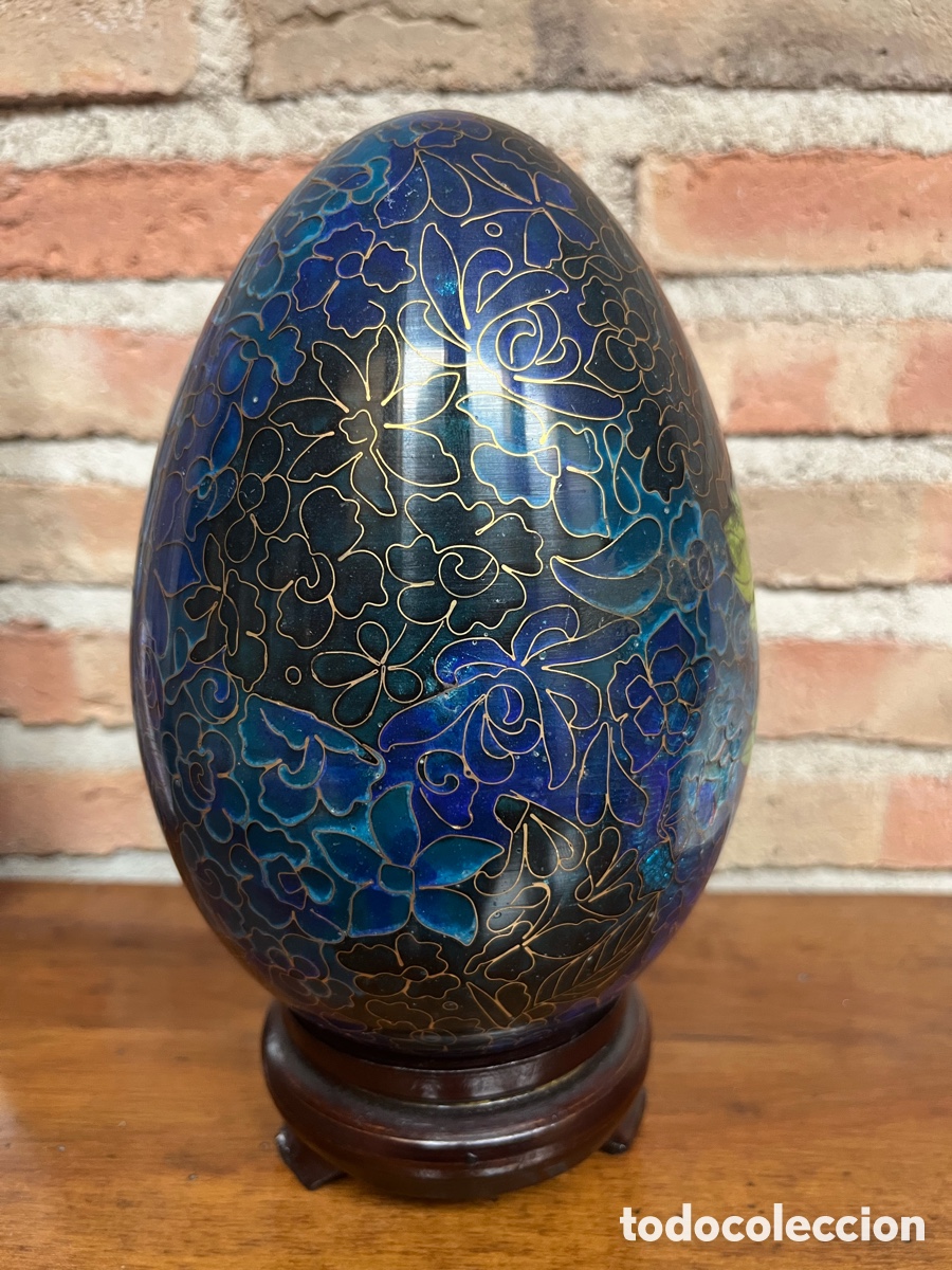 Artesan&iacute;a: huevo cloisonne con peana - Foto 5