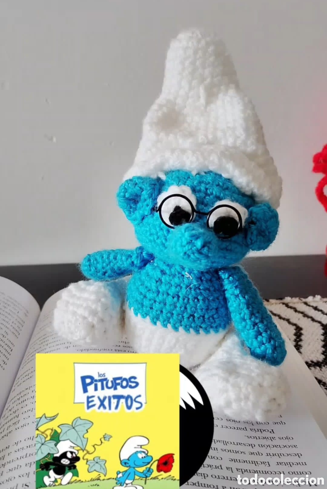 Artesan&iacute;a: Pitufo amigurimi &uacute;nico - Foto 2