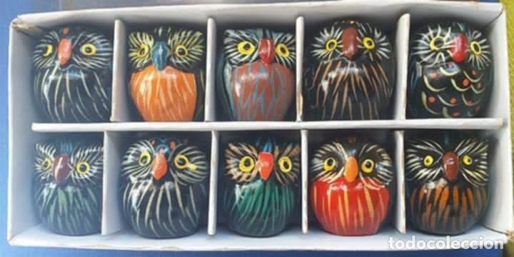 Artesan&iacute;a: Colecci&oacute;n 10 Buhitos artesanales de la suerte pintados a mano