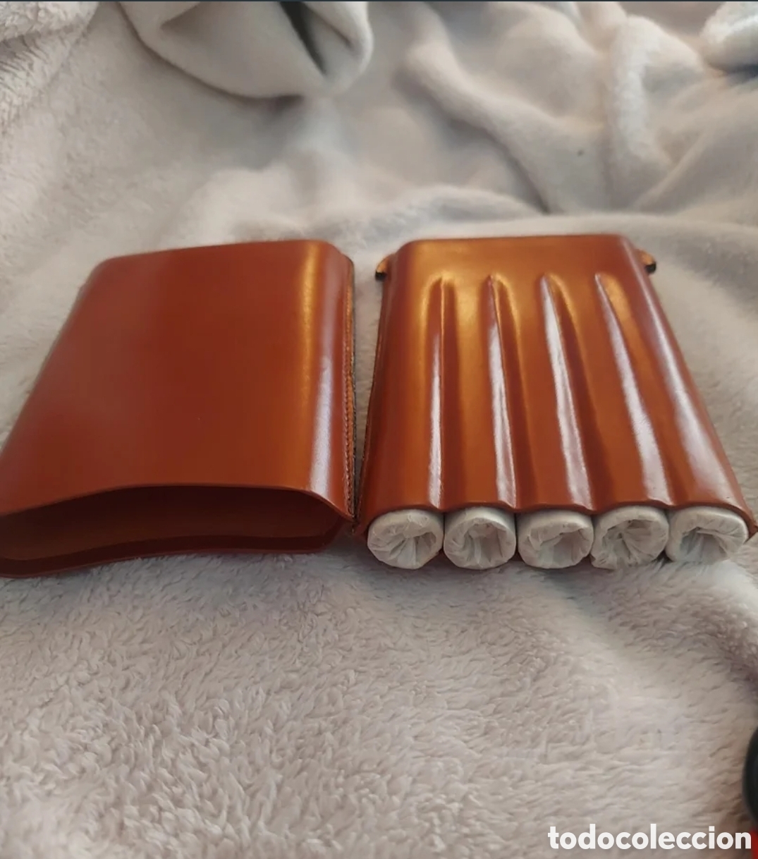 Artesan&iacute;a: Piel Genuina - Estuche para 5 Impecable