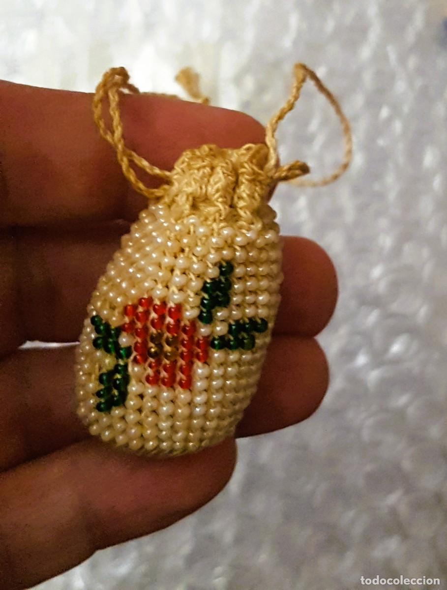 Artesan&iacute;a: MONEDERO MINIATURA VINTAGE DE CUENTAS