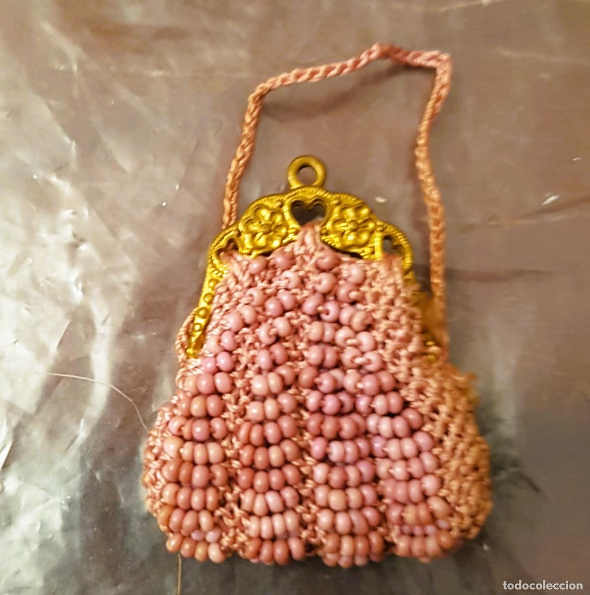 Artesan&iacute;a: MONEDERO MINIATURA VINTAGE DE CUENTAS