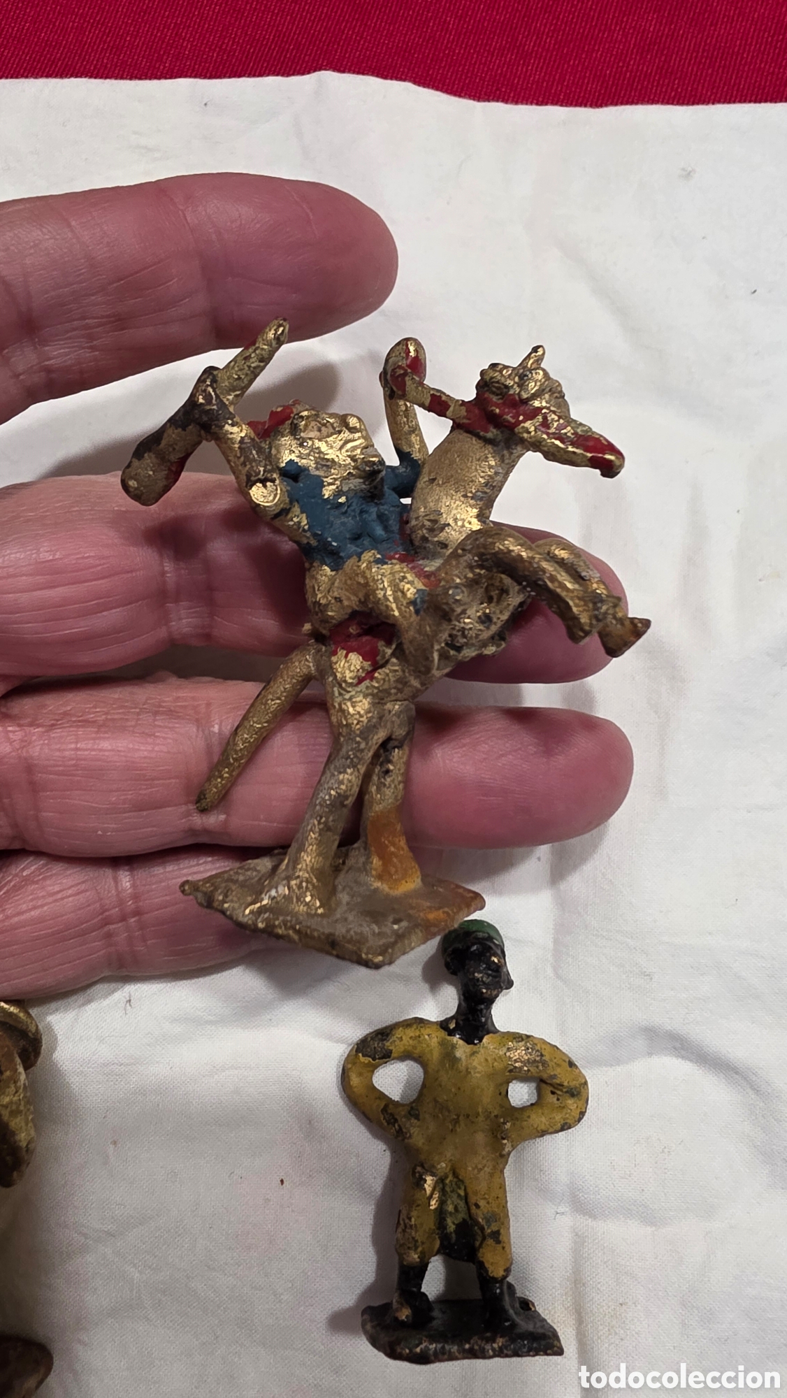 Artesan&iacute;a: FIGURAS AFRICANAS DE BRONCE FUNDIDO AMARILLO - Foto 3