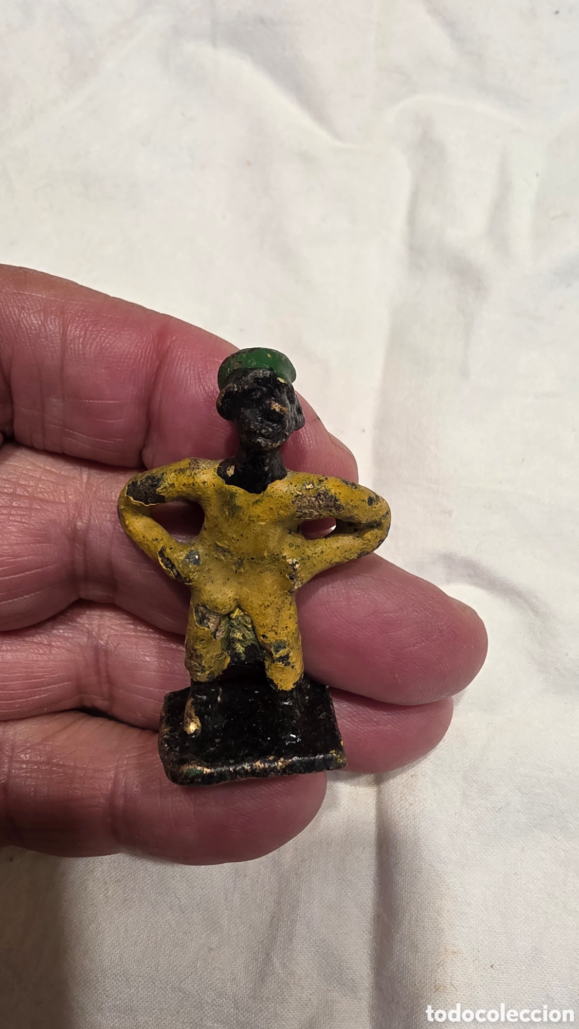 Artesan&iacute;a: FIGURAS AFRICANAS DE BRONCE FUNDIDO AMARILLO - Foto 6