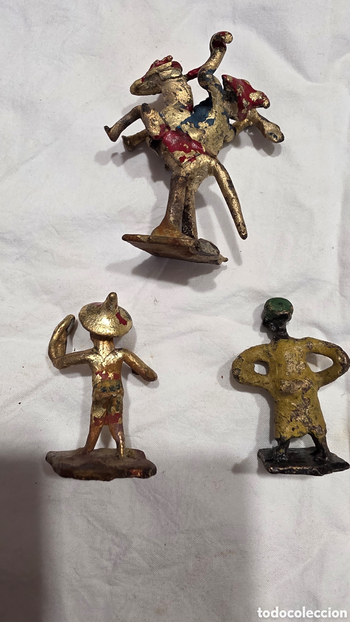 Artesan&iacute;a: FIGURAS AFRICANAS DE BRONCE FUNDIDO AMARILLO - Foto 7
