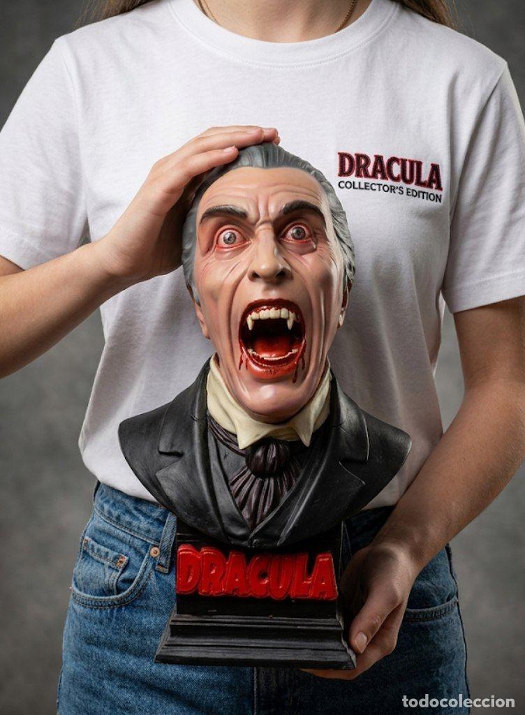 Artesan&iacute;a: Busto resina Dracula Christopher lee escala 1/2