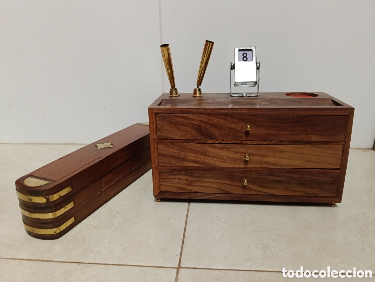Artesan&iacute;a: Escribano y estuche de madera - Foto 2