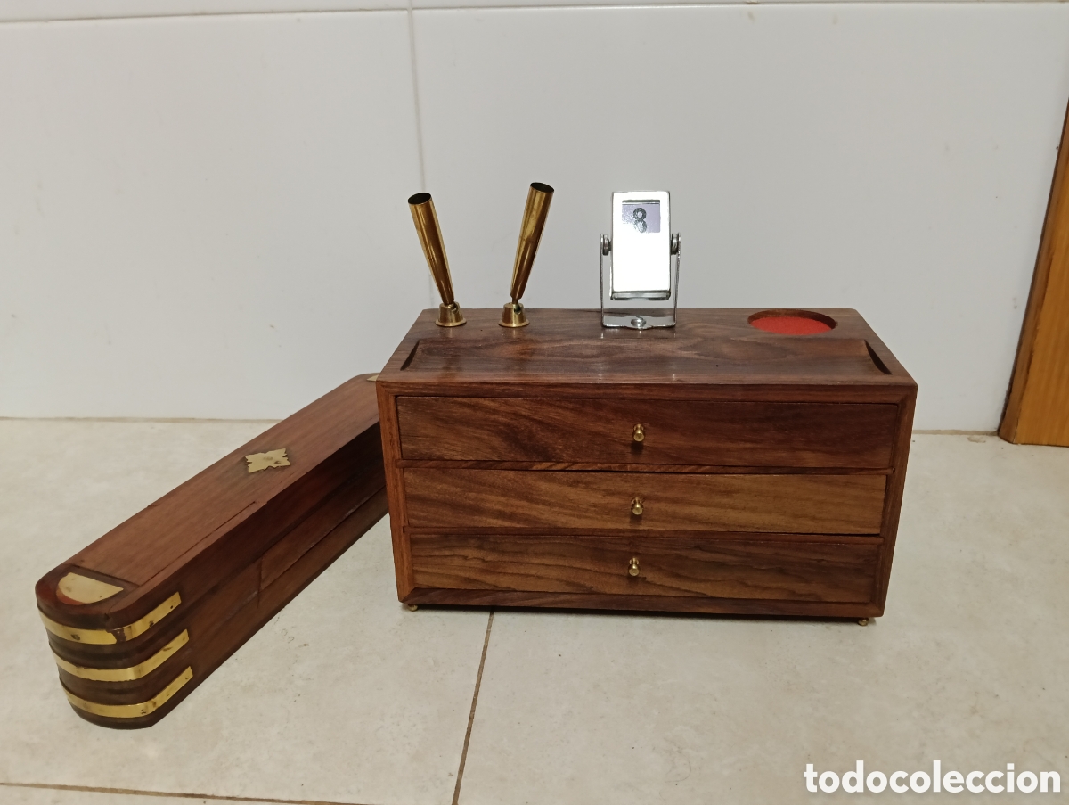 Artesan&iacute;a: Escribano y estuche de madera - Foto 3