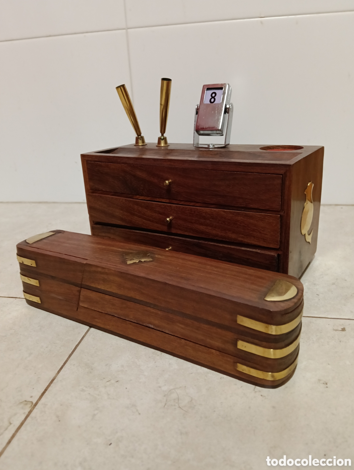 Artesan&iacute;a: Escribano y estuche de madera - Foto 6