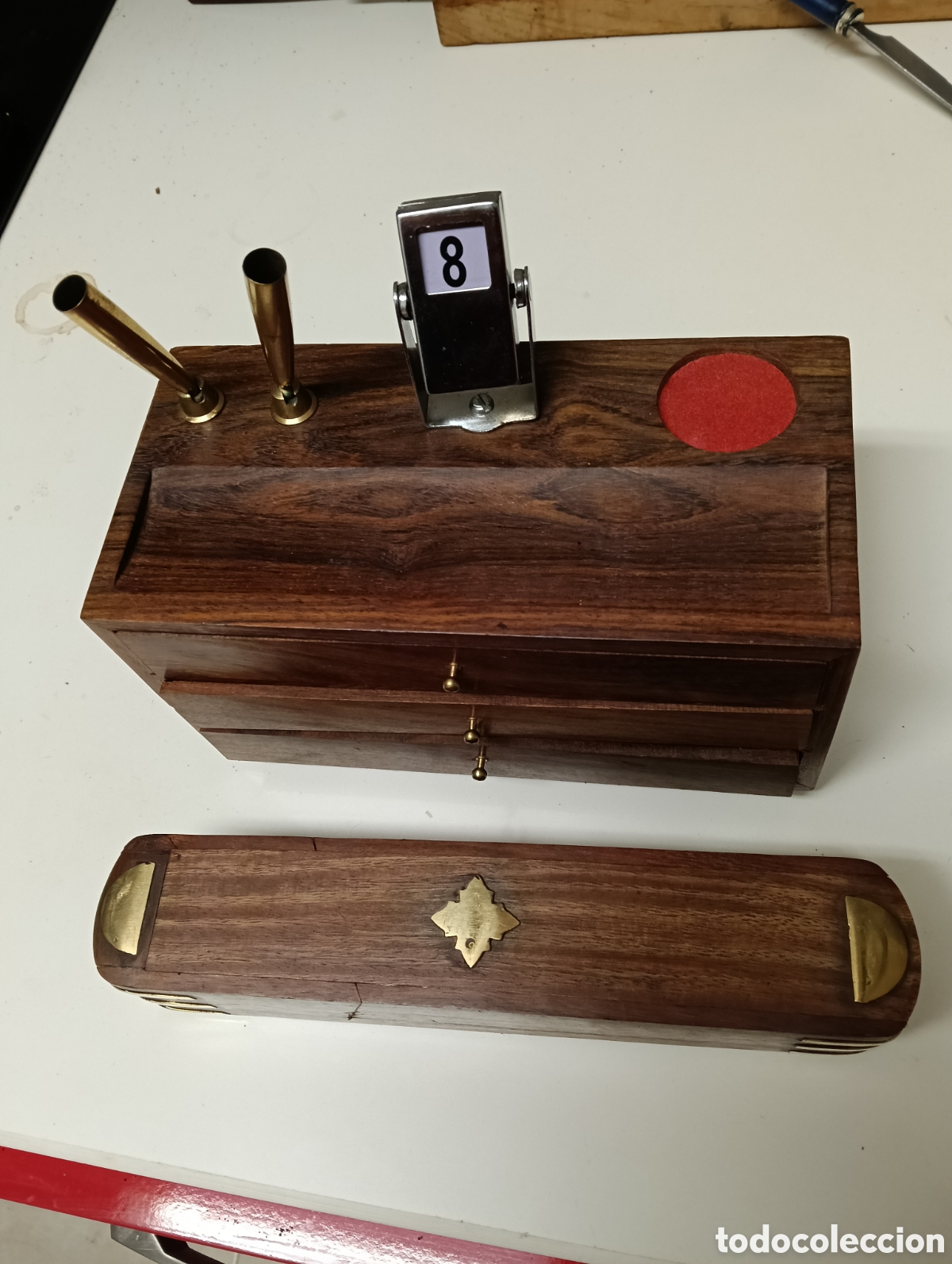 Artesan&iacute;a: Escribano y estuche de madera - Foto 11