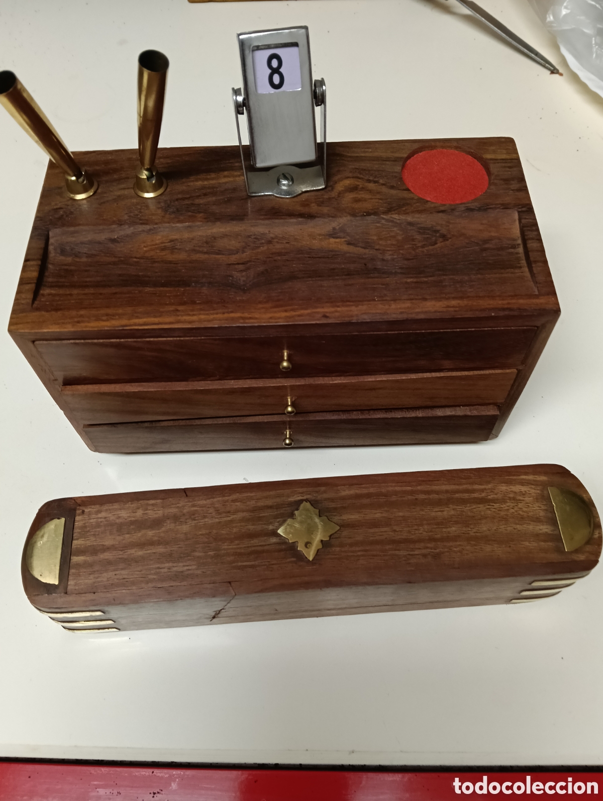 Artesan&iacute;a: Escribano y estuche de madera - Foto 13