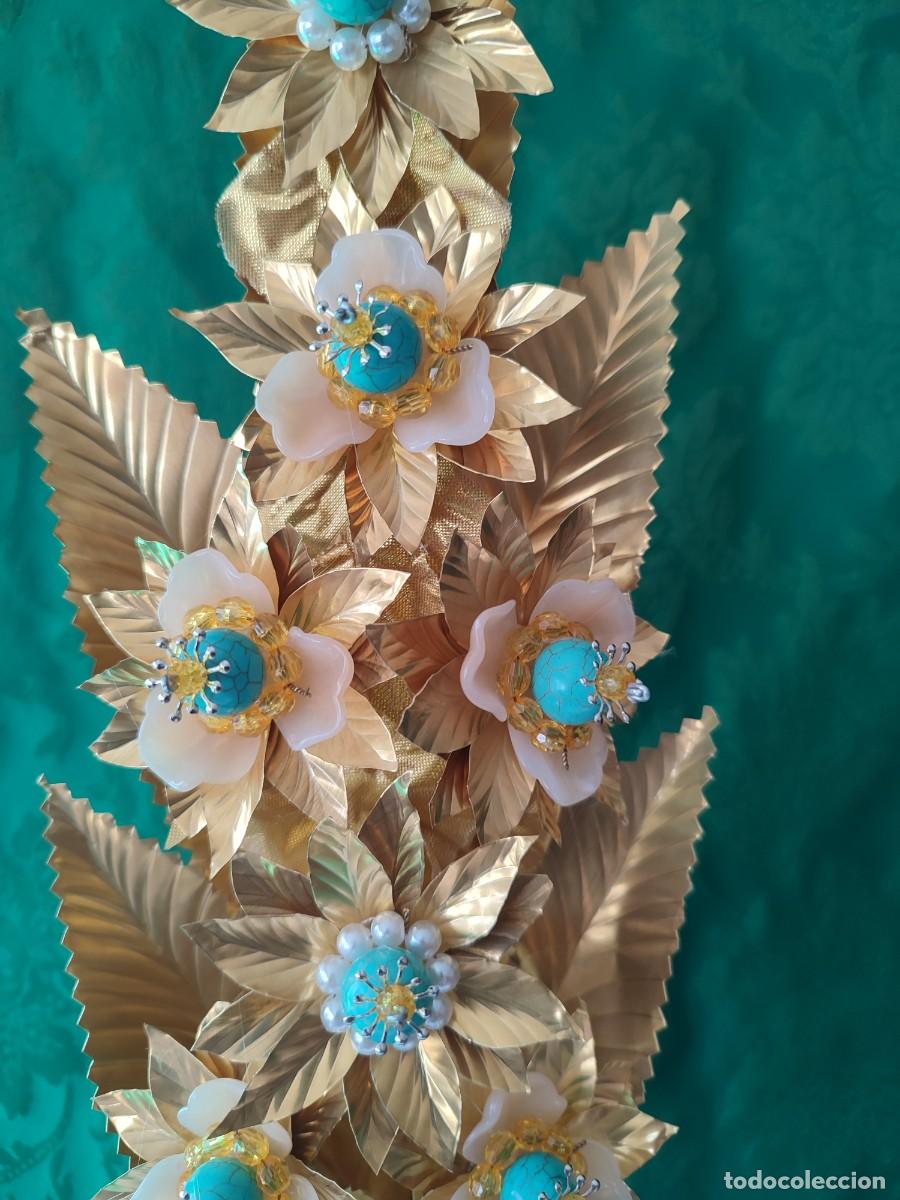 Artesan&iacute;a: Pareja ramos flores talco - Foto 3