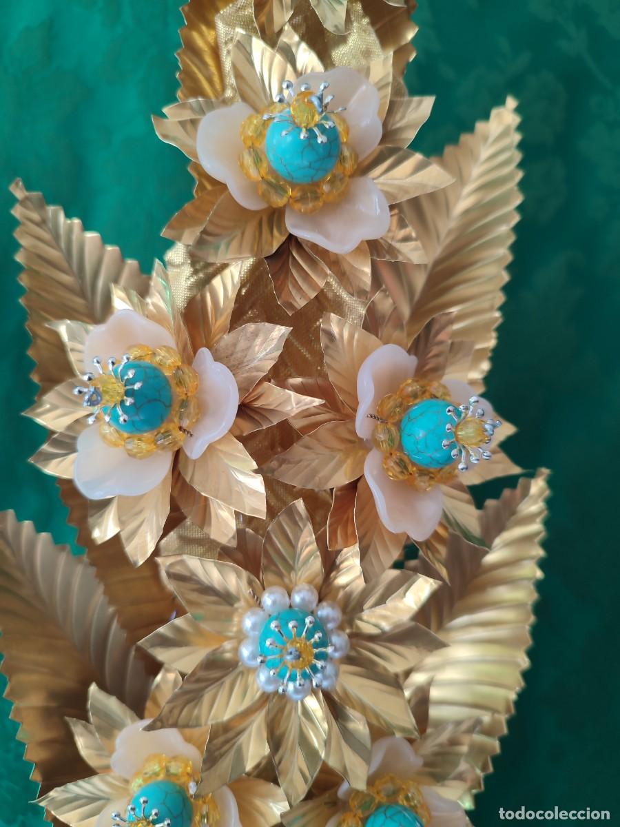Artesan&iacute;a: Pareja ramos flores talco - Foto 6