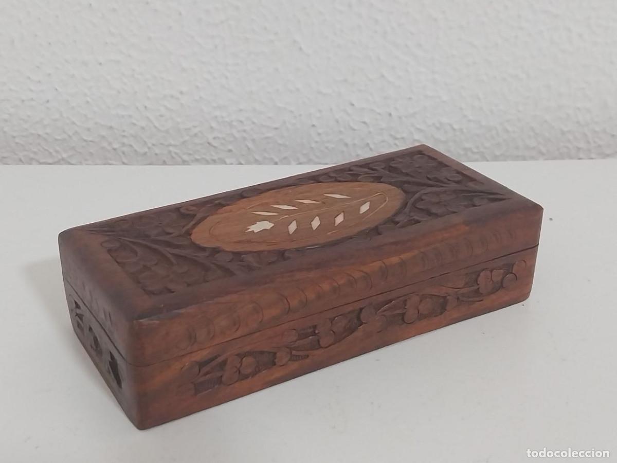 Artesan&iacute;a: Caja joyero de madera Vintage / Artesanal