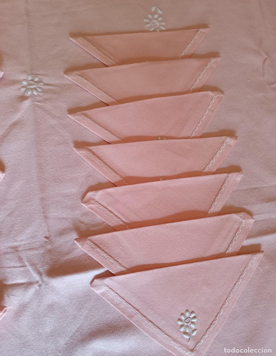 Artesan&iacute;a: Manteleria de crepe rosa - Foto 11