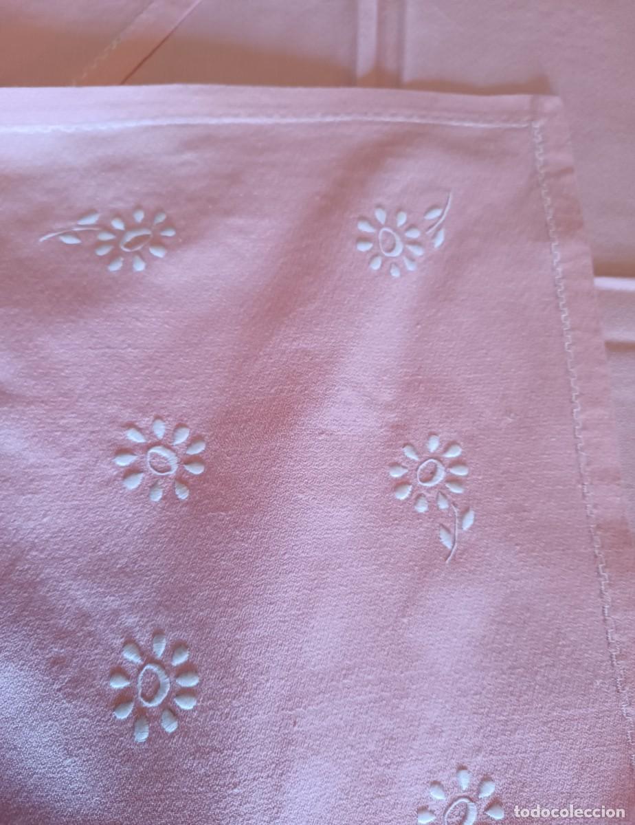 Artesan&iacute;a: Manteleria de crepe rosa - Foto 15