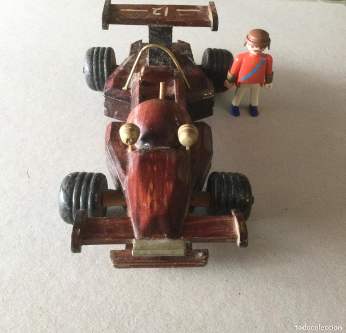 Artesan&iacute;a: Coche de carreras Formula en madera. - Foto 2