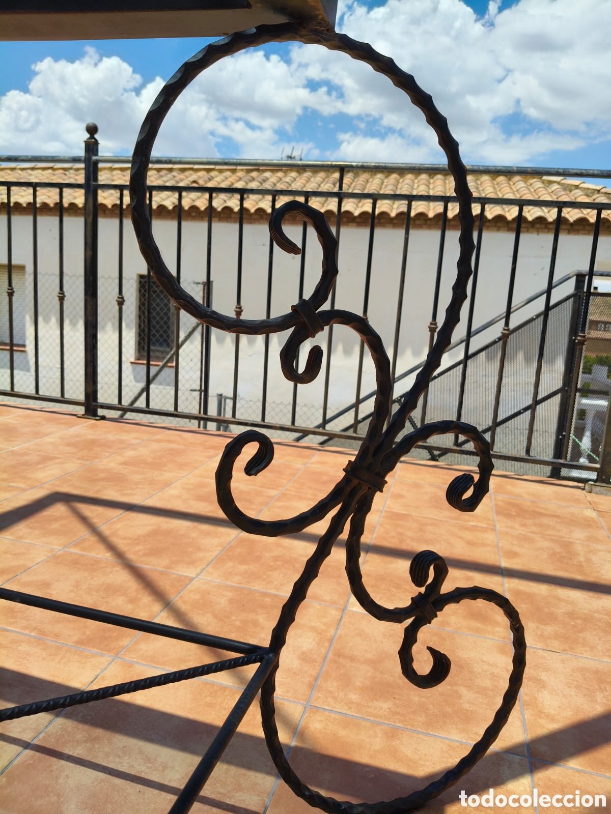 Artesan&iacute;a: ESPECTACULAR MESA FAROL GRANADINO EN FORJA - Foto 7