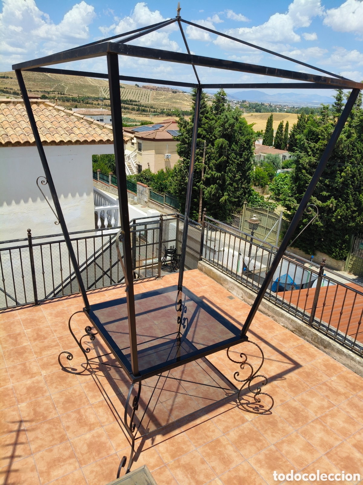 Artesan&iacute;a: ESPECTACULAR MESA FAROL GRANADINO EN FORJA - Foto 8