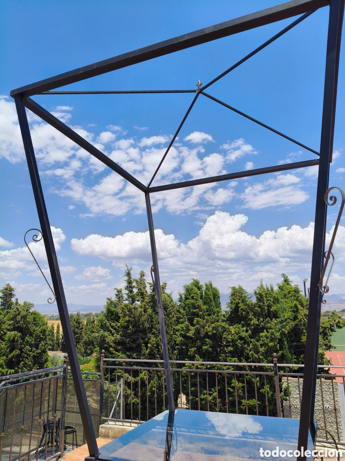 Artesan&iacute;a: ESPECTACULAR MESA FAROL GRANADINO EN FORJA - Foto 9